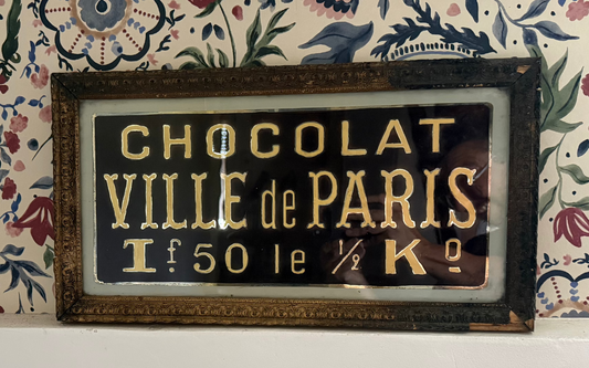 Fixé sous verre Chocolat de Paris