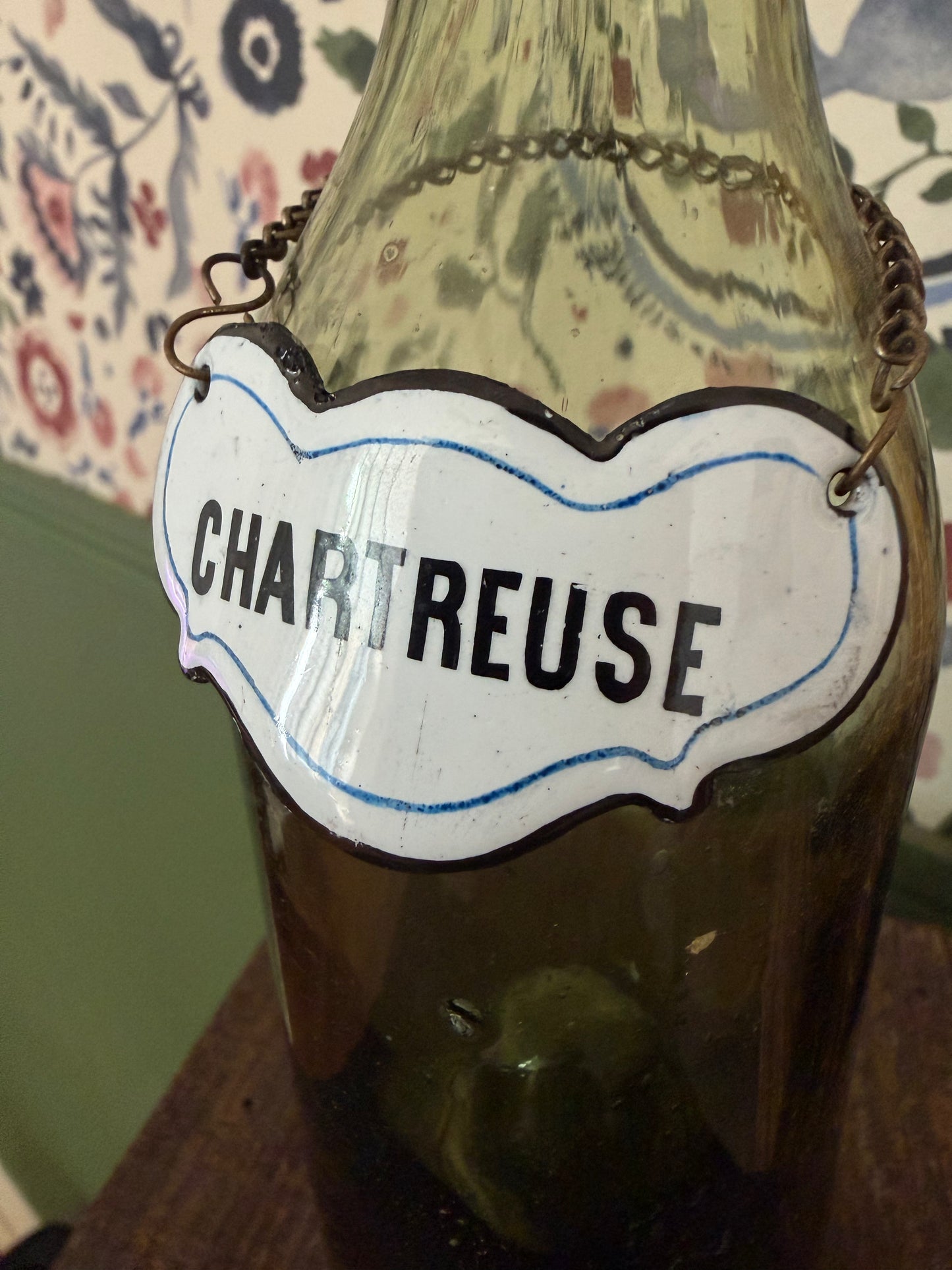 Flaschenanhänger für Chartreuse